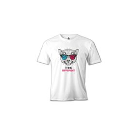 Lord T-Shirt Think Different Beyaz Erkek T-Shirt