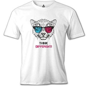 Lord T-Shirt Think Different Beyaz Erkek T-Shirt