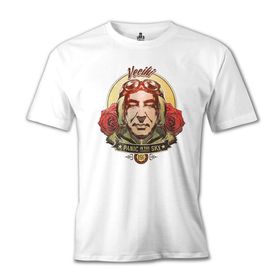 Lord T-Shirt Vecihi - Panic in the Sky Beyaz Erkek T-shirt