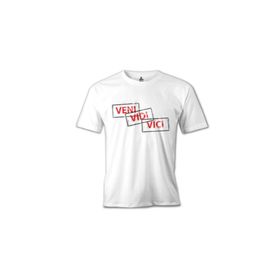 Lord T-Shirt Veni Vidi Vici Beyaz Erkek T-Shirt