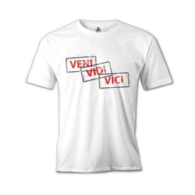 Lord T-Shirt Veni Vidi Vici Beyaz Erkek T-Shirt