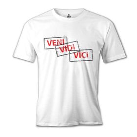 Lord T-Shirt Veni Vidi Vici Beyaz Erkek T-Shirt