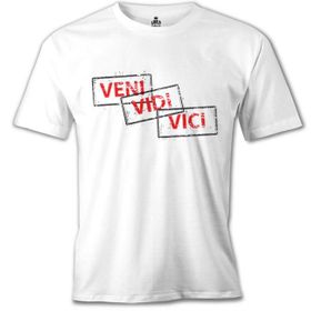 Lord T-Shirt Veni Vidi Vici Beyaz Erkek T-Shirt