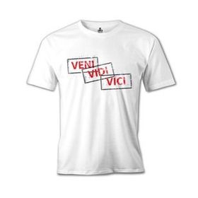 Lord T-Shirt Veni Vidi Vici Beyaz Erkek T-Shirt