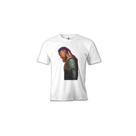 Lord T-Shirt Vikings Ragnar III Beyaz Erkek T-Shirt