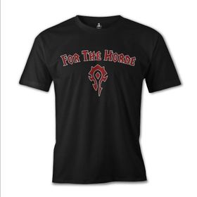 Lord T-Shirt World of Warcraft For the Horde Erkek Siyah Sweatshirt