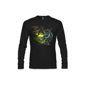 Lord T-Shirt World of Warcraft Illidan Stormrage Erkek Siyah Sweatshirt
