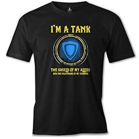 Lord T-Shirt World of Warcraft - The Tank Siyah Erkek T-shirt