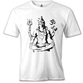 Lord T-Shirt Yoga Çakra Beyaz Erkek T-Shirt