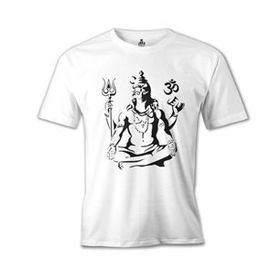 Lord T-Shirt Yoga Çakra Beyaz Erkek T-Shirt