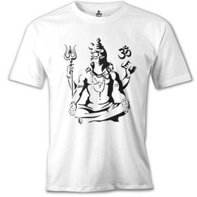 Lord T-Shirt Yoga Çakra Beyaz Erkek T-Shirt
