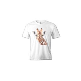 Lord T-Shirt Zürafa Yüz Beyaz Erkek T-Shirt