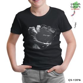 Lord Tom Waits - Phone Call Siyah Erkek Çocuk T-shirt