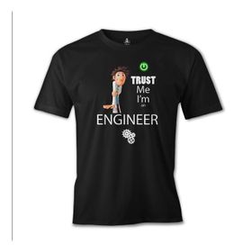 Lord Trust me I'm an Engineer Siyah Erkek Çocuk T-shirt