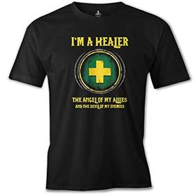 Lord World of Warcraft - The Healer Siyah Erkek T-shirt
