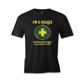 Lord World of Warcraft - The Healer Siyah Erkek T-shirt