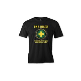 Lord World of Warcraft - The Healer Siyah Erkek T-shirt