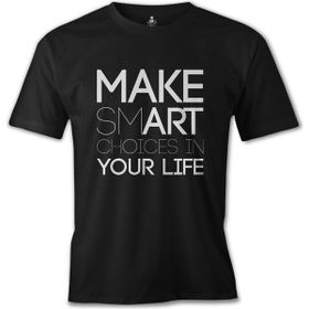 Lord Yazı Smart Siyah Erkek T-shirt