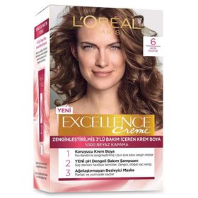 Loreal 6 Açık Kahve Excellence Saç Boyası