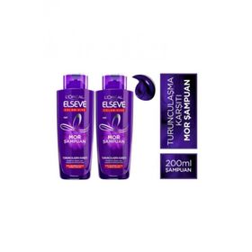 Loreal Elseve Color Mor 200 Ml x 2 Şampuan