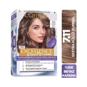 Loreal Excellence 7.11 Ekstra Küllü Kumral Kit Saç Boyası