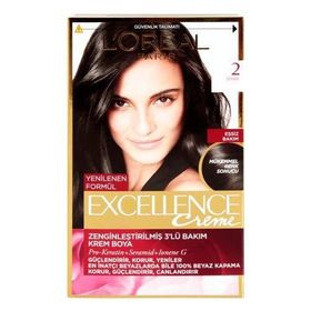 Loreal Excellence Creme Siyah 2 Saç Boyası