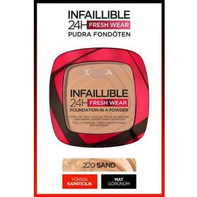 Loreal Infaillible 24H Fresh Wear 220 Sand Pudra Fondöten