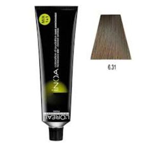 Loreal İnoa Amonyaksız No: 6.31 Koyu Kumral Küllü Dore Saç Boyası