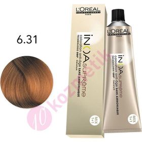 Loreal İnoa Amonyaksız No: 6.31 Koyu Kumral Küllü Dore Saç Boyası