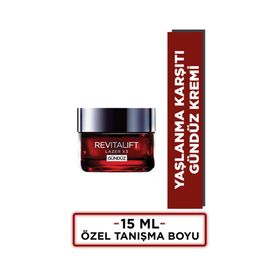 Loreal Paris 15 ml Tanışma Boyu Revitalift Lazer X3 Yoğun Yaşlanma Karşıtı Gündüz Bakım Kremi