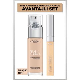 Loreal Paris 1R Rose İvory True Match Bakım Yapan Fondöteni