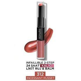 Loreal Paris 2 Steps 312 Incessant Rus Infaillable Lipstick