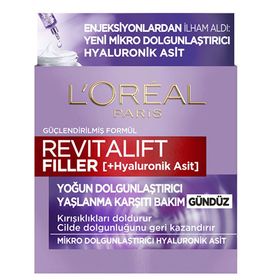 Loreal Paris 2x50 ml Revitalift Filler Hyaluronik Asit Gündüz Kremi