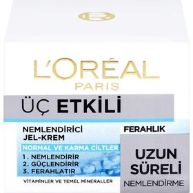 Loreal Paris 3 Etkili Ferahlık Normal ve Karma Ciltler için Nemlendirici Krem