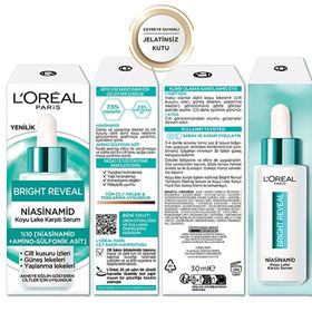 Loreal Paris 30 ml Bright Reveal Sivilce, Güneş, Yaşlanma Lekelerinde Etkili Koyu Leke Karşıtı Serum