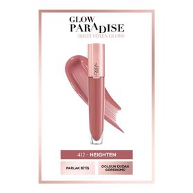 Loreal Paris 412 Heighten Brilliant Signature Plump In Gloss Ruj