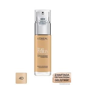 Loreal Paris 4D Golden Natural True Match Bakım Yapan Fondöten