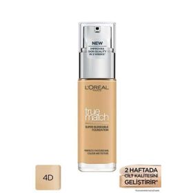 Loreal Paris 4D Golden Natural True Match Bakım Yapan Fondöten