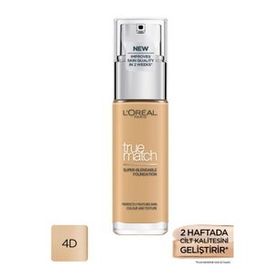 Loreal Paris 4D Golden Natural True Match Bakım Yapan Fondöten