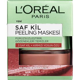 Loreal Paris 50 ml Kırmızı Saf Kil Peeling Maskesi