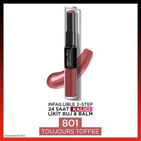 Loreal Paris 801-Toujours 9934 Lipstick 2 Steps Ruj