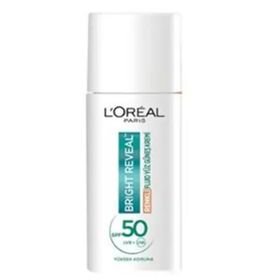 Loreal Paris Bright Reveal SPF 50+ 50 ml Medium Koyu Leke Karşıtı Renkli Fluid Güneş Kremi