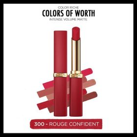 Loreal Paris Color Riche Colors Of Worth Intense Volume Matte 300 Rouge Confident Ruj