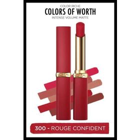 Loreal Paris Color Riche Colors Of Worth Intense Volume Matte 300 Rouge Confident Ruj