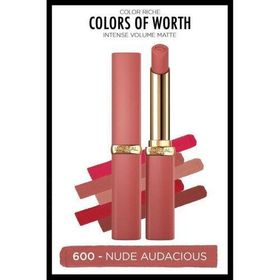 Loreal Paris Color Riche Colors Of Worth Intense Volume Matte 600 Nude Audacious Ruj