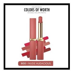 Loreal Paris Color Riche Colors Of Worth Intense Volume Matte 600 Nude Audacious Ruj