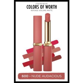 Loreal Paris Color Riche Colors Of Worth Intense Volume Matte 600 Nude Audacious Ruj