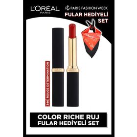 Loreal Paris Color Riche Intense Volume Matte Ruj - 346 Rouge Determination & Fular