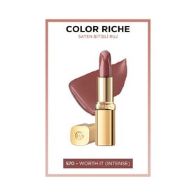 Loreal Paris Cr Nude 570 Worth It Intense Ruj