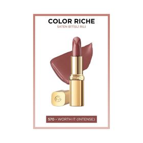 Loreal Paris Cr Nude 570 Worth It Intense Ruj